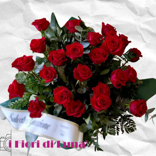 Cesta Rose Rosse - immagine 3