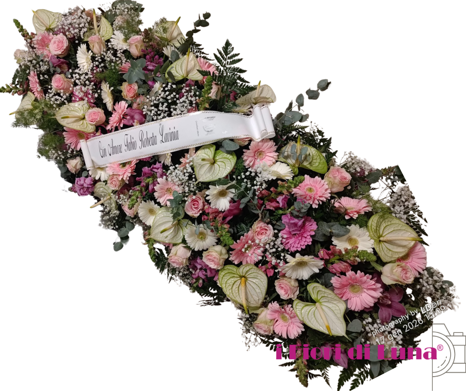 Copricassa - lungo - extra - bianco rosa - immagine 2