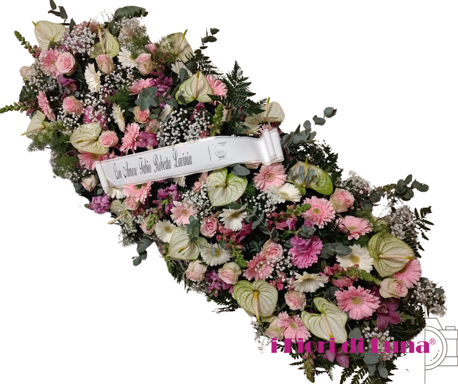 Copricassa - lungo - extra - bianco rosa