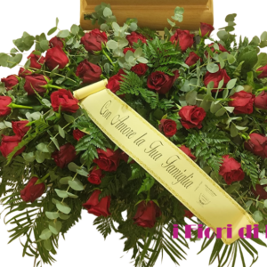Copricassa medio - extra - rose rosse o rosse e bianche