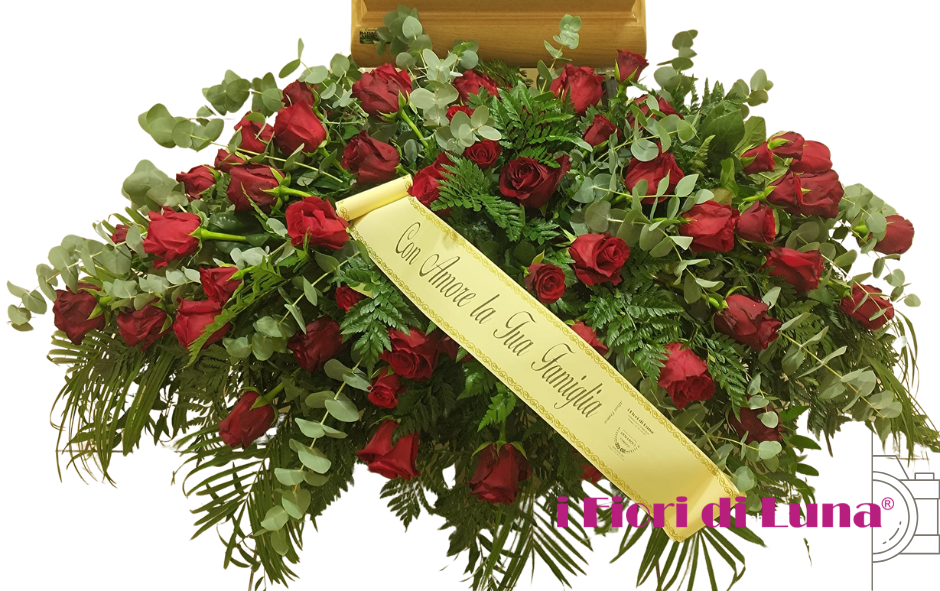 Copricassa medio - extra - rose rosse o rosse e bianche
