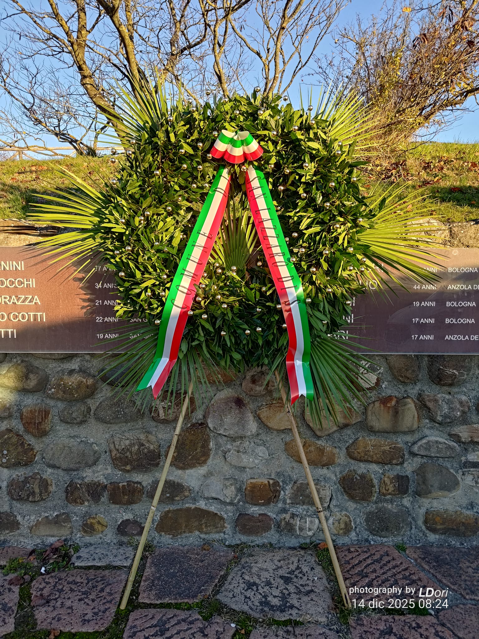 Corona Commemorativa Istituzionale โ Diametro 70 cm - immagine 2